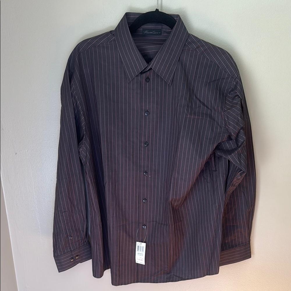Kenneth Cole New York Dark Pinstripe Shirt